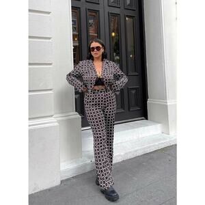 NWT Riley Hubatka X Peppermayo – Matching Set in Chocolate Geo